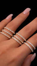 1.00 Carat Total Stackable Diamond Eternity Band in 14K