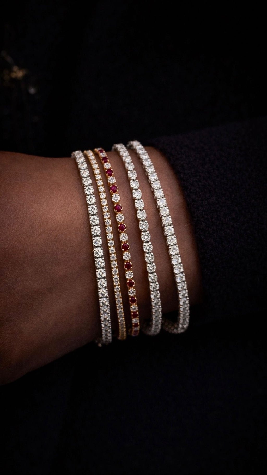 Lab Diamond Tennis Bracelet in 14K