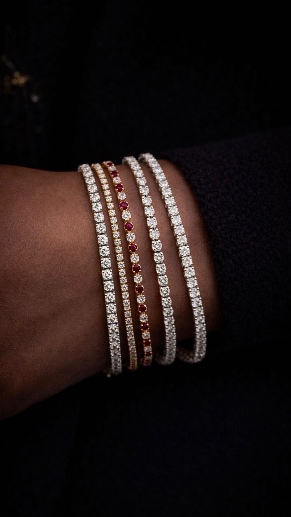 Lab Diamond Tennis Bracelet in 14K