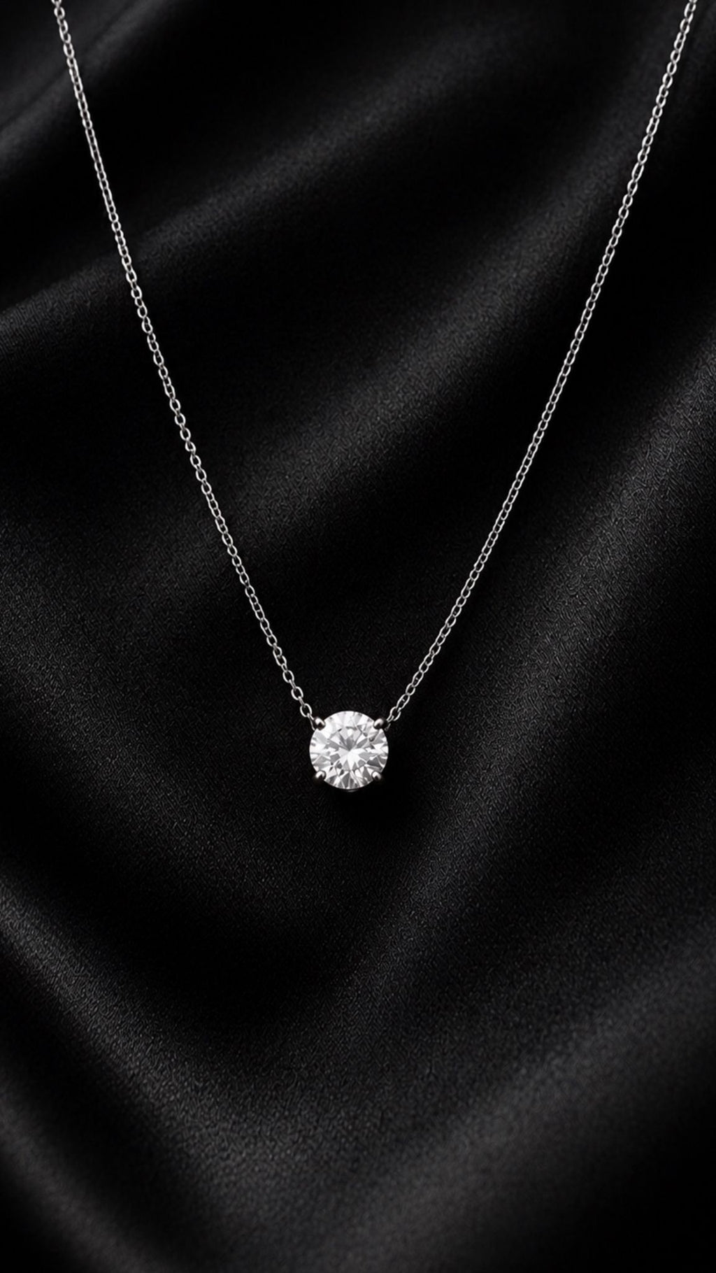 Lab Grown Brilliant Cut Diamond Solitaire Pendent