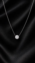 Lab Grown Brilliant Cut Diamond Solitaire Pendent